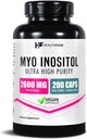 Healthfare Myo Inositol Supplement, 2600 mg | 200 Veg Capsules | Ultra Güçlü | Kadınlar için Sağlıklı Ovarian Desteği | Kadınlar için B8 Vitamini