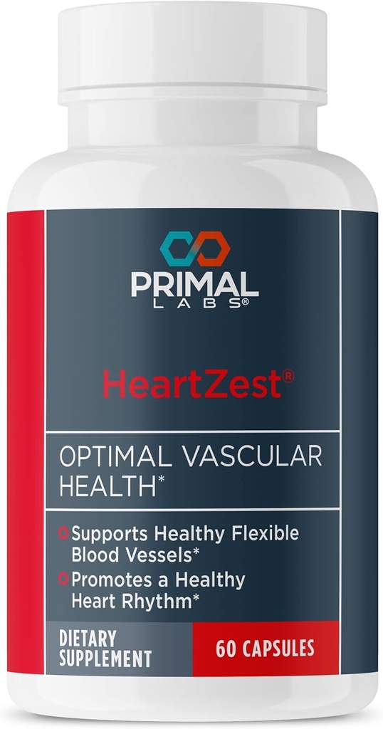 Primal Labs HeartZest - για την υγεία της καρδιάς - Βιταμίνη D3 & K2 Formula - 60 κάψουλες