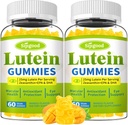Lutein ve Zeaxanthin Supplements Gummies with Astaxanthin & Bilberry Extract - Eye Vitamins with Omega-3, Vitamins A, C, E, D3 & Çinko for Vision Health - Sugar Free, Mango Flavor, 120 Count