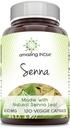Amazing India Senna (Made with Natural Senna) 500 Mg ανά υπηρεσία 120 κάψουλες λαχανικών συμπλήρωμα 