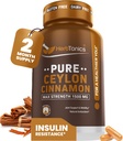 Herbtonics Pure Ceylon Cinnamon Capsules | Immune System, Sağlıklı Kilo Yönetimi | Non-GMO, Gluten Free | 1500 Mg - 120 Capsules