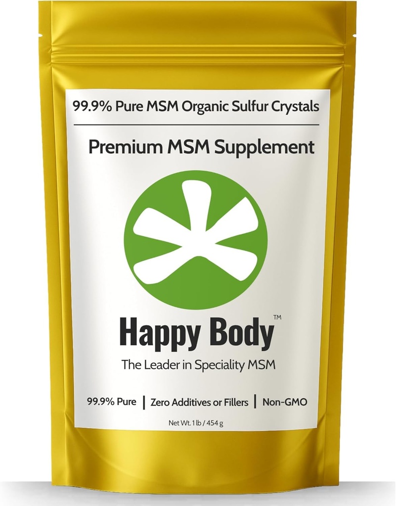 Organik Sulfur Kristalleri -% 99 Pure MSM Crystals, Premium MSM Supplement - Mükemmel Kalite ve Abpsiyon. 1 LB Pack.