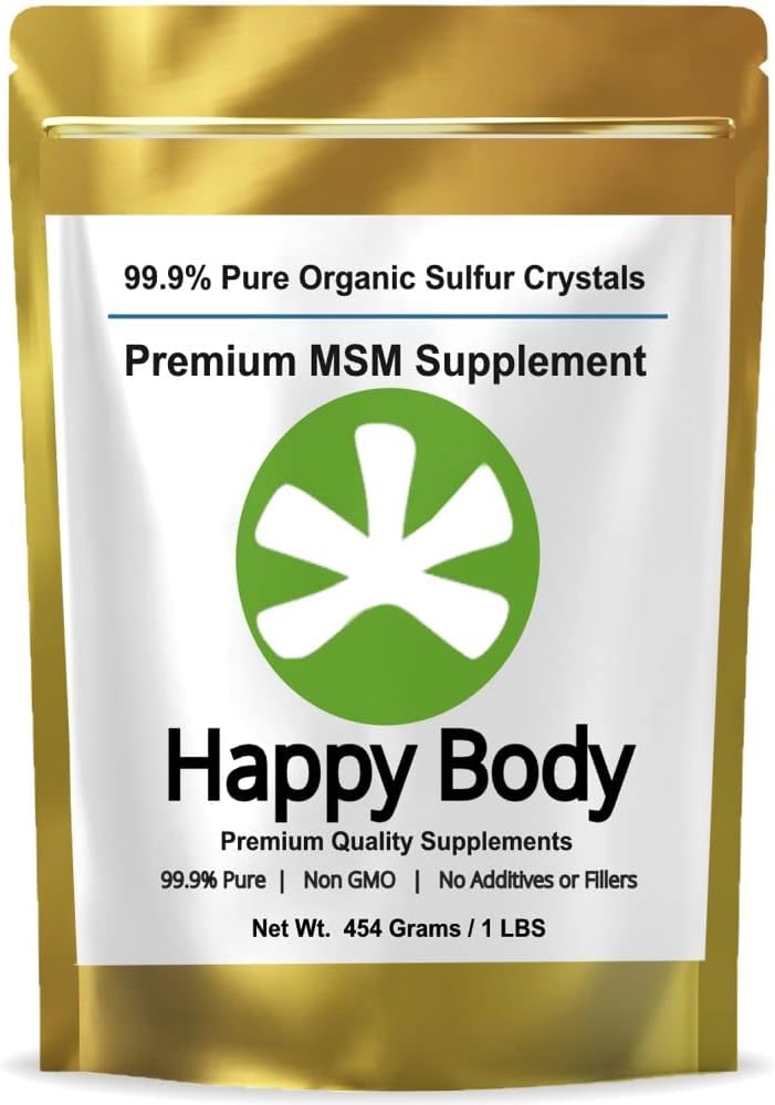 Organik Sulfur Kristalleri -% 99 Pure MSM Crystals, Premium MSM Supplement - Mükemmel Kalite ve Abpsiyon. 1 LB Pack.