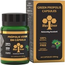 4 Packs of Wax Green Bee Propolis 500 mg (60 Capsules)