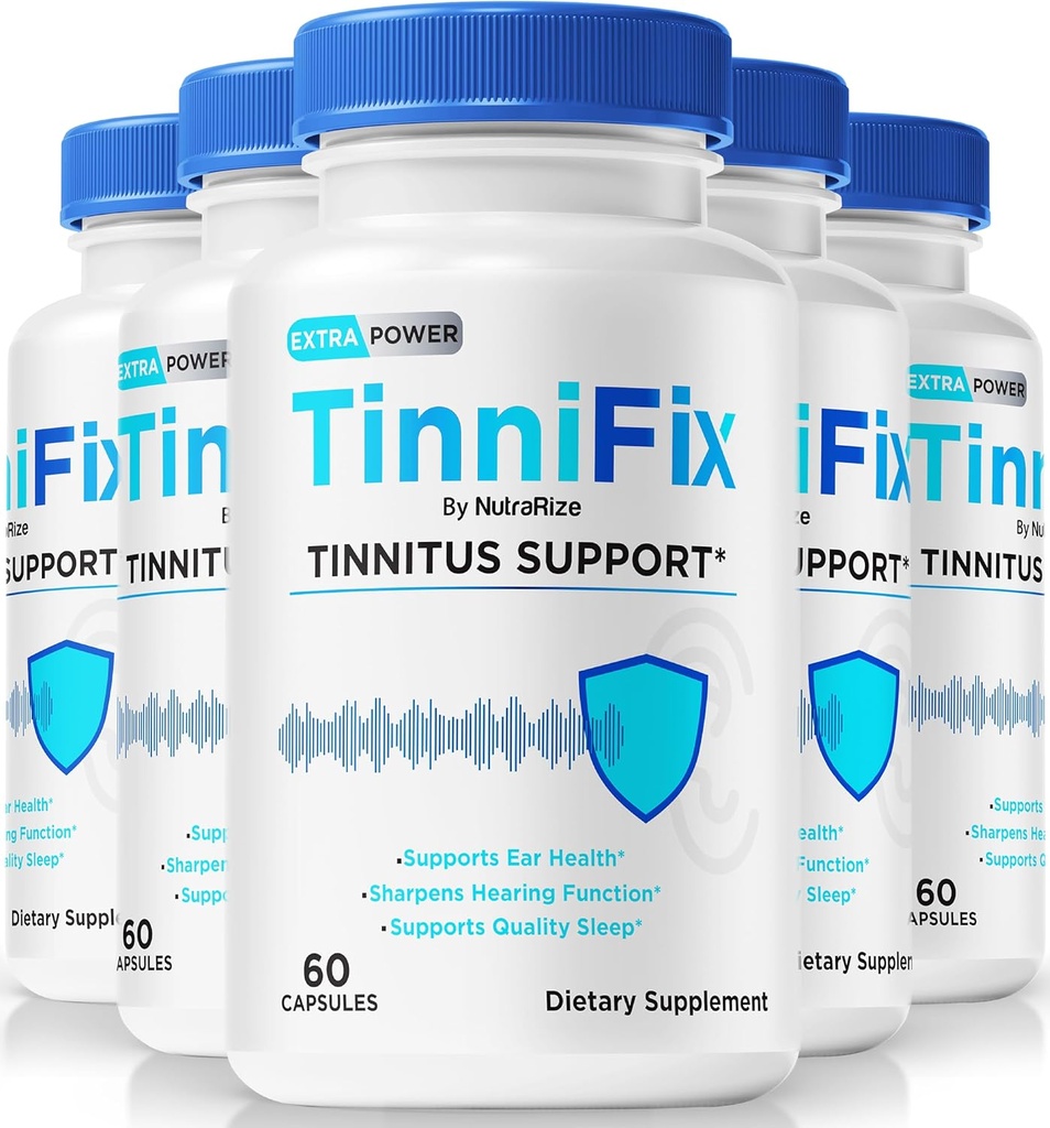 (5 Πακέτο) Κάψουλες Tinnifix - Σύνθετη φόρμουλα υποστήριξης της ακοής, χάπια Tinnifix για τη διατήρηση της υγιούς ακοής, όλα τα φυσικά Tinnifix για την πλήρη υγεία του αυτιού, Επίσημη αναθεώρηση Tinni Fix (300 κάψουλες)