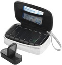 Haftalık PU Deri Pill Bag Organizer Case 2 Times a Day, AM PM Daily Pill Box to Hold Vitamin, Fish Oil, Supplements and Medicine (Silver)