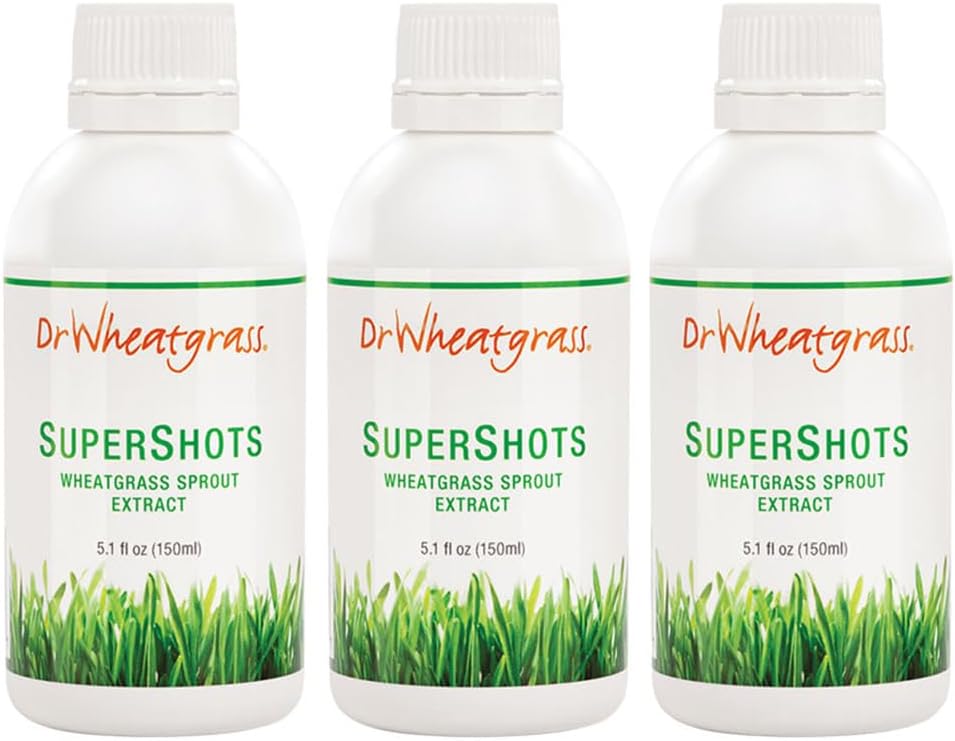 Dr. Buğdaygrass (Pack of 3) Supershots (30 Day Supply) - Taze Buğdaygrasss Juice and Toz Toz