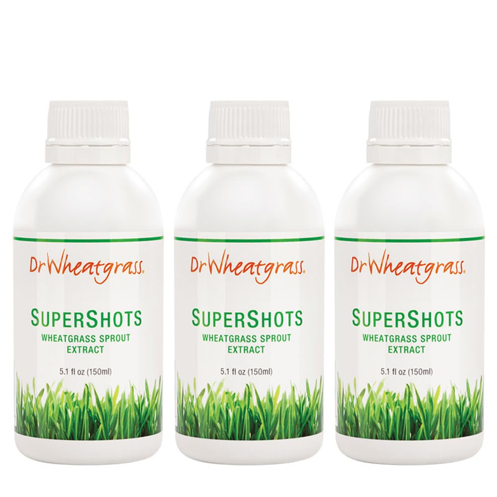 Dr. Buğdaygrass (Pack of 3) Supershots (30 Day Supply) - Taze Buğdaygrasss Juice and Toz Toz