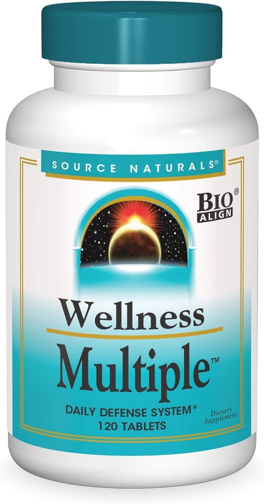 SOURCE NATURALS Wellness multiple Tablet, 120 Kont