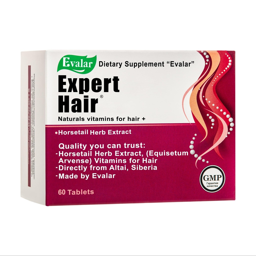 Evalar εμπειρογνώμονας Hair Horsetail Herb Equisetum Arvense Extract Siberian Altai w Βιταμίνες 60 Tabs