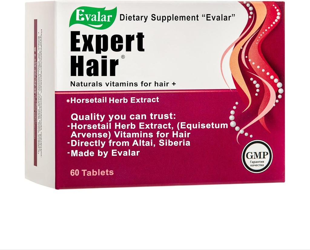 Evalar εμπειρογνώμονας Hair Horsetail Herb Equisetum Arvense Extract Siberian Altai w Βιταμίνες 60 Tabs