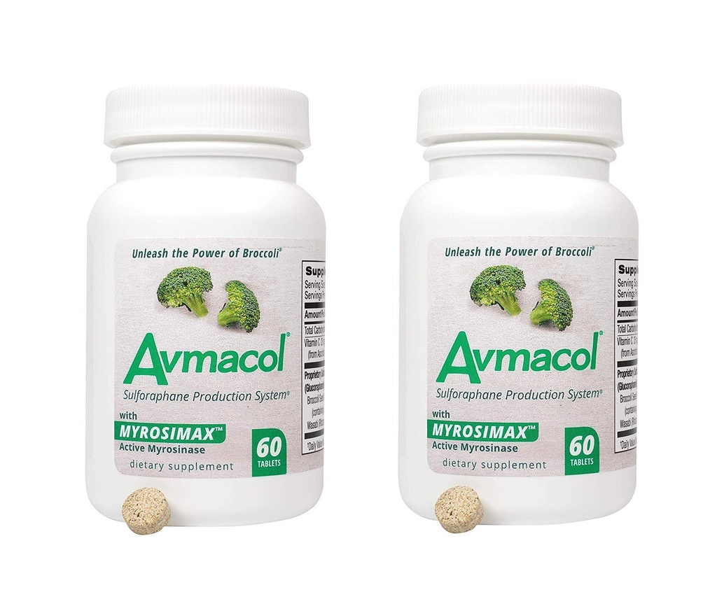 AVMACOL® (120) 2 Şişe Değer Sulforaphane Supplement with Myrosinase