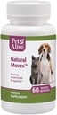 PetAlive Natural Moves - All Natural Herbal Supplement, Bowel Health ve Cats ve Köpeklerde Düzenliliği teşvik eder - 60 Veggie Caps