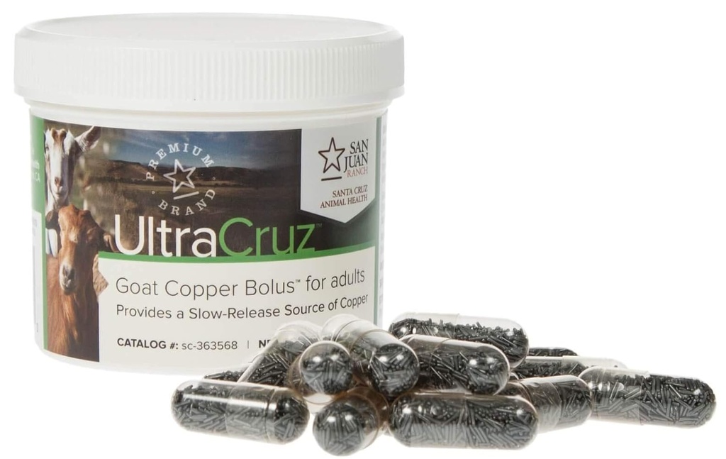 UltraCruz - sc-363568 Goat Copper Bolus Supplement for Yetişkinler, 25 Kont x 4 Grams