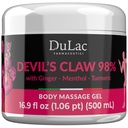 Dulàc - Devil's Claw 98% Κρέμα μέγιστης αντοχής 16.9 Fl Oz, Natural Joint and Mus Relaxer Cream for Recuring Muscle and Joint Pain, Εμπλουτισμένη με Μενθόλη για Cool Effect