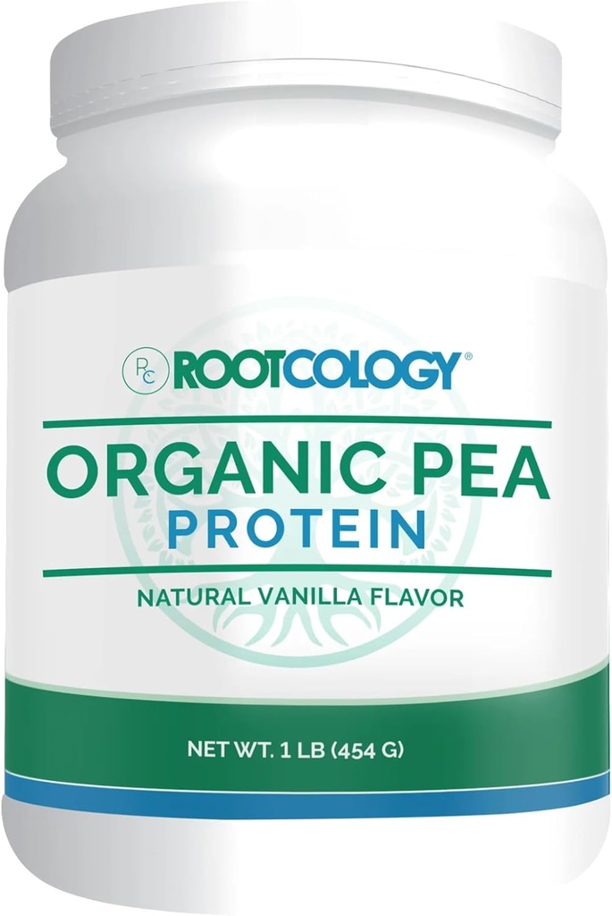 Dr. Izabella Wentz | Organik Pea protein | USDA Sertifikalı Organik Pea proteini 20g Plant proteini ile hizmet | Doğal Vanilla Flavor | 454g / 15 Hizmet