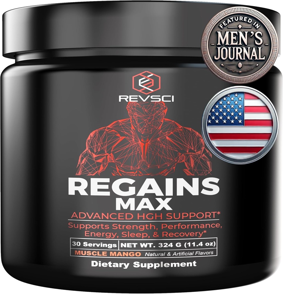 HGH Erkekler ve Kadınlar için Tamamlar, REVSCI Geri Döndü Max Amino Asits Supplement, Post Workout Recovery Toz, Dövme Kas Recovery & Muscle Builder for Men, HGH İnsan Büyüme Hormonu Tamamlama Tamamlayıcısı