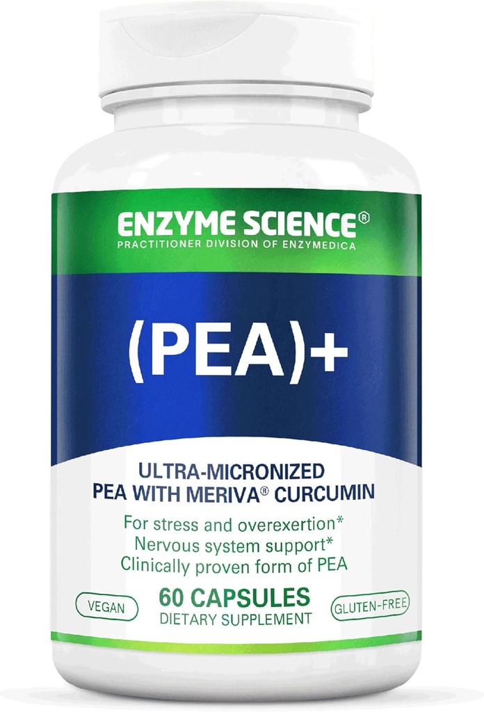 Enzyme Science Pea + Turmeric Curcumin Supplement for Physiological Support Nervous, Immune, & Muscular Systems - 60 Capsules