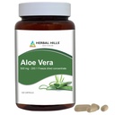 HERBAL HILLS Aloe Vera Capsules (Aloe barbadensis) | 120 Capsules (500 mg) | Pure Aloe Freeze Toz Supplement, High Concentration, Supports General Well-Being