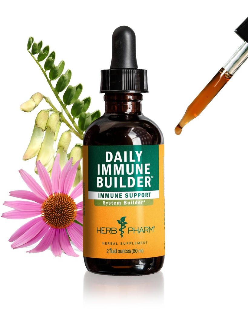 Herb Pharm Daily Immune Builder Herbal Immune System Defense - 2 Ουγγιά