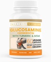 Glucosamine Chondroitin with Turmeric & MSM – Hareketlilik ve Flexability Support – 60 Veggie Capsules