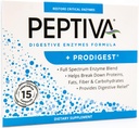 Peptiva Digestive Enzyme Supplement + ProDigest - Bloating, Gas, Constipation - 15 Count