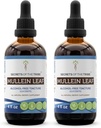 Tribe Mullein Leaf Alkol-Free Liquid Extract, Mullein (Verbascum thapsus) Tincture (2x4 FL OZ)