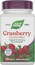 Nature's Way Cranberry Premium Blend, υποστηρίζει την ουροτραχύτητα υγεία*, με βιταμίνη C, για άνδρες και γυναίκες, χωρίς γλουτένη, 120 δισκία (συσκευασία Μαΐου Vary)