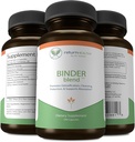 Binder Mix - Toxin Binder Supplement, Detox Capsules for a Health Gut - 180 Capsules - 90 Hizmet - 960 mg Aktif Charcoal & 480 mg Organik Chlorella - Bloating Relief - Bentonite Clay, 3 Pack