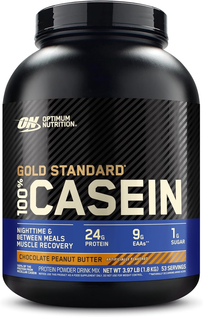 Optimum Beslenme Altın Standardı 100% Micellar Vakain Protein Tozu, Yavaş Digesting, Helps Keep You Full, Overnight Muscle Recovery, Peanut Butter, 4 Pound (Pazar May Vary)