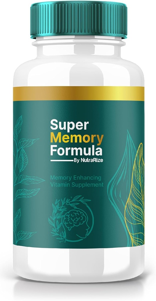 Super Memory Formula - Günlük Destek Kapsülleri Focus, Alertness ve Günlük Sharpness için bir Dengeli Bir Maske ile | Just 2 Easy-to- Take Pills a Day (60 Capsules)