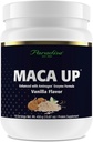 Paradise Herbs Maca Up Vanilla Vegan Protein Pea & Brown Rice, Maca Root, Aminogen Digestive Enzyme Blend, Nutrim Oat Bran Fiber, 15 εξυπηρετούν, 450 g