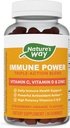 Nature's Way Immune Power, Triple Action Immune Support Blend*, C ve D, çinko, Strawberry-Orange Flavored, 90 Gummies