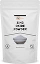 100% Natural Zinc Oxide Powder | Micronized Non-Nano Uncoated Particles 0.5 LBS / 227 GMS