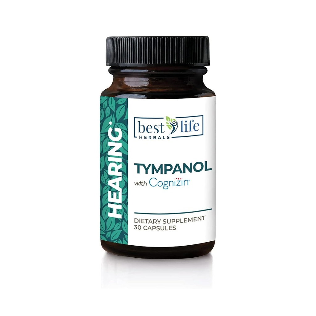En İyi Hayat Herbals Tympanol - Cog Atari ile Tamamlamak - Kulak Sağlığı için Güçlü Destek - 1 Şişe - 30 Capsules