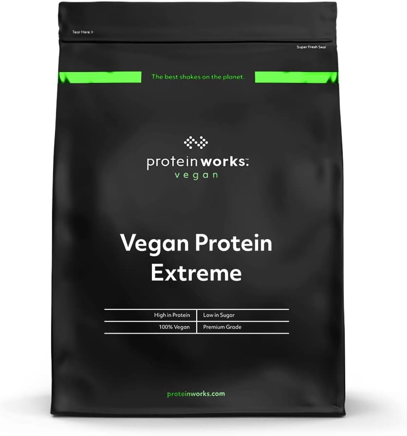 Protein Çalışmaları - Vegan Protein Extreme | Yüksek Protein Toz | Bitki bazlı Shake | Strawberries 'n' Cream | 2.20 Pounds