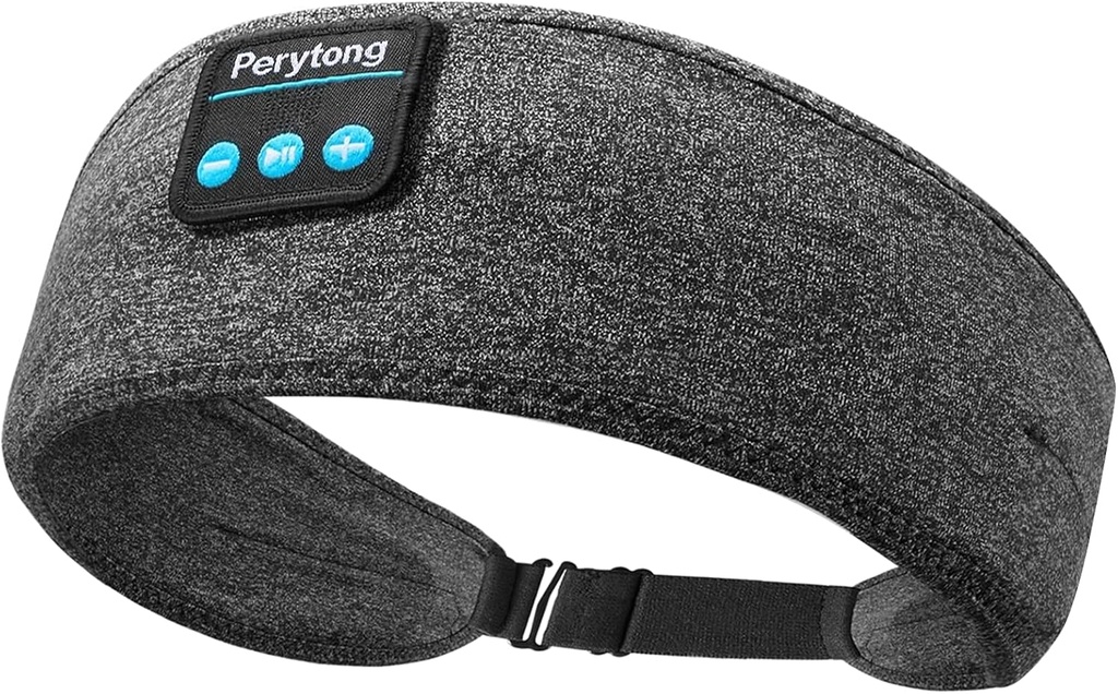 Perytong Ασύρματος ύπνος Earbuds, ρυθμιζόμενο αυτί Muffs για τον ύπνο, Bluetooth Headband με λεπτά ηχεία, ακουστικά ύπνου για προπόνηση, γιόγκα, ταξίδια, δώρο για γυναίκες & άνδρες