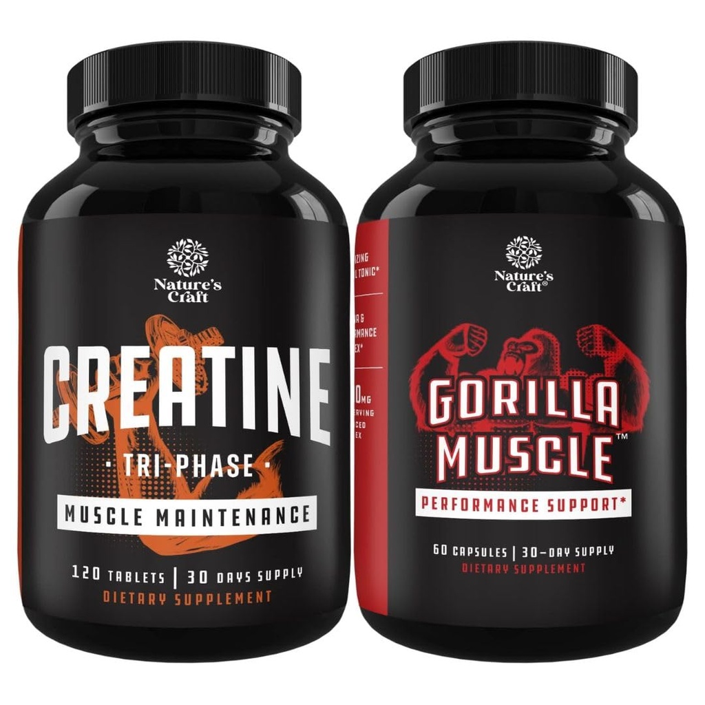 Erkek için Beş Aşama Krels 5g ve Ekstra Kuvvetli Güç Testi Uyarısı - Kas Mass ve Muscle Recoverytine HCLuvate - Horny Goat ile Doğal Enerji Supplement