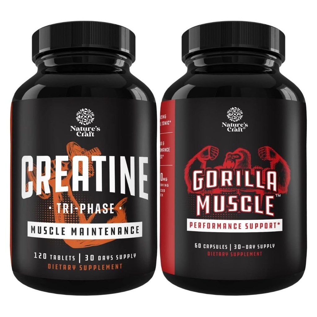 Erkek için Beş Aşama Krels 5g ve Ekstra Kuvvetli Güç Testi Uyarısı - Kas Mass ve Muscle Recoverytine HCLuvate - Horny Goat ile Doğal Enerji Supplement