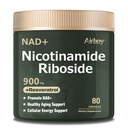 Airboy Liposomal Nicotinamid Riboside 900 mg, NAD Supplement with Resveratrol & Quercetin, Third-Party Tested, Anti-Aging, Energy, Focus- 80 Count