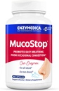 Enzymedica, MucoStop, Φυσικό συμπλήρωμα ενζύμων, Ανακουφίζει εποχιακή ή περιστασιακή συμφόρηση, υποστηρίζει εύκολη αναπνοή, 96 κόμης