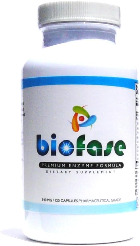 Biofase-Premium-Enzyme-Formula 120 Capsules - Biofilm Savunma ve Digestion - Systemic Enzymes to Support Intestinal Health - No Fillers!