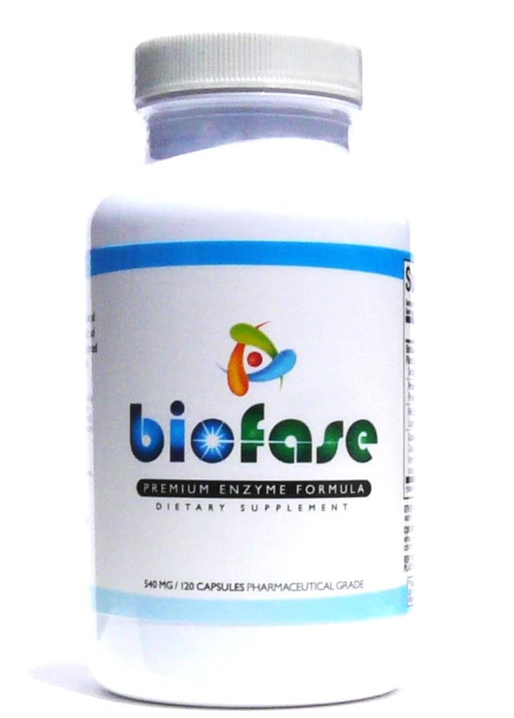 Biofase-Premium-Enzyme-Formula 120 Capsules - Biofilm Savunma ve Digestion - Systemic Enzymes to Support Intestinal Health - No Fillers!