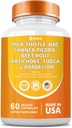 Γάλα Thistle 3000mg NAC Chanca Piedra 2000mg Beet Root 2000mg Artichoke 2000mg Tudca Dandelion Root 1000mg με ψευδάργυρος Yarrow Turmeric Repair Supplement Plus Chicory, Mineral Συμπληρώματα 60 Count