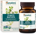 Himalaya Organic Bacopa - Bacopa Monnieri Herbal Brain Supplements for Memory and Focus Support - USDA Organic, Vegan, Non-GMO, Gluten Free, 750 mg, 30 Caplets