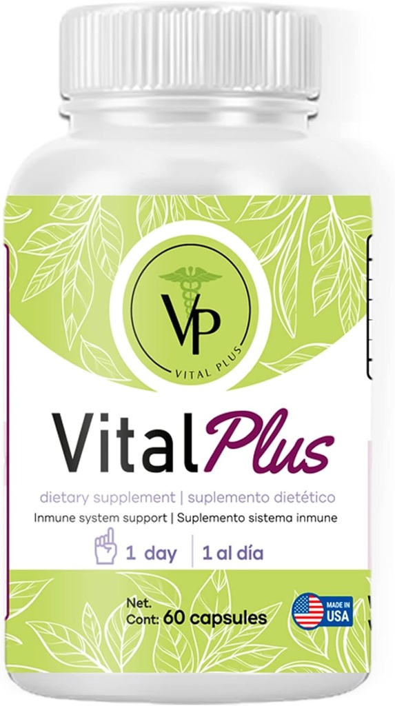 Vital Plus - Varicose Veins ve Destek Ortak Yapı - Enerji Tamamı -% 100 Organik 60 Capsules