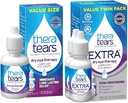 TheraTears Kuru Eye Therapy Eye Drops for Kuru Eyes, 1.0 Fl Oz & Ekstra Kuru Göz Terapisi Kuru Gözler için Göz Bırakıyor, 0,5 fl oz Şişe, 2 Kont(Pack of 1)