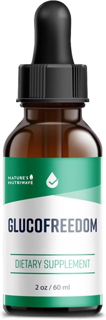 GlucoFreedom Supplement Drops – Plant-Based Liquid Blend with Astragalus & Grape Seed – Non-GMO, GMP-Certified, Made in USA – 2oz, 60ml, 1 Month Supply