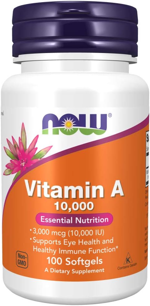 Τώρα τρόφιμα, βιταμίνη Α, 10.000 IU, 100 Softgels
