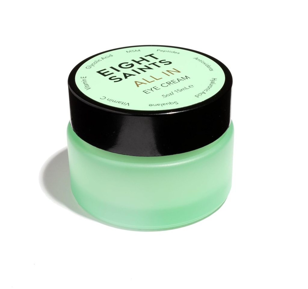 Sekiz Saints Skin Care All In Eye Cream, Natural and Organic Anti Aging Under Eye Cream Puffiness, Wrinkles ve Under Eye Bag, Dark Circles Under Eye Treatment, 0,5 Ounces